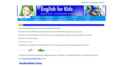 Desktop Screenshot of englishforkids.de