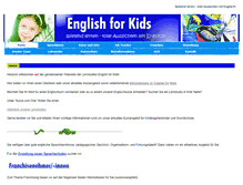 Tablet Screenshot of englishforkids.de